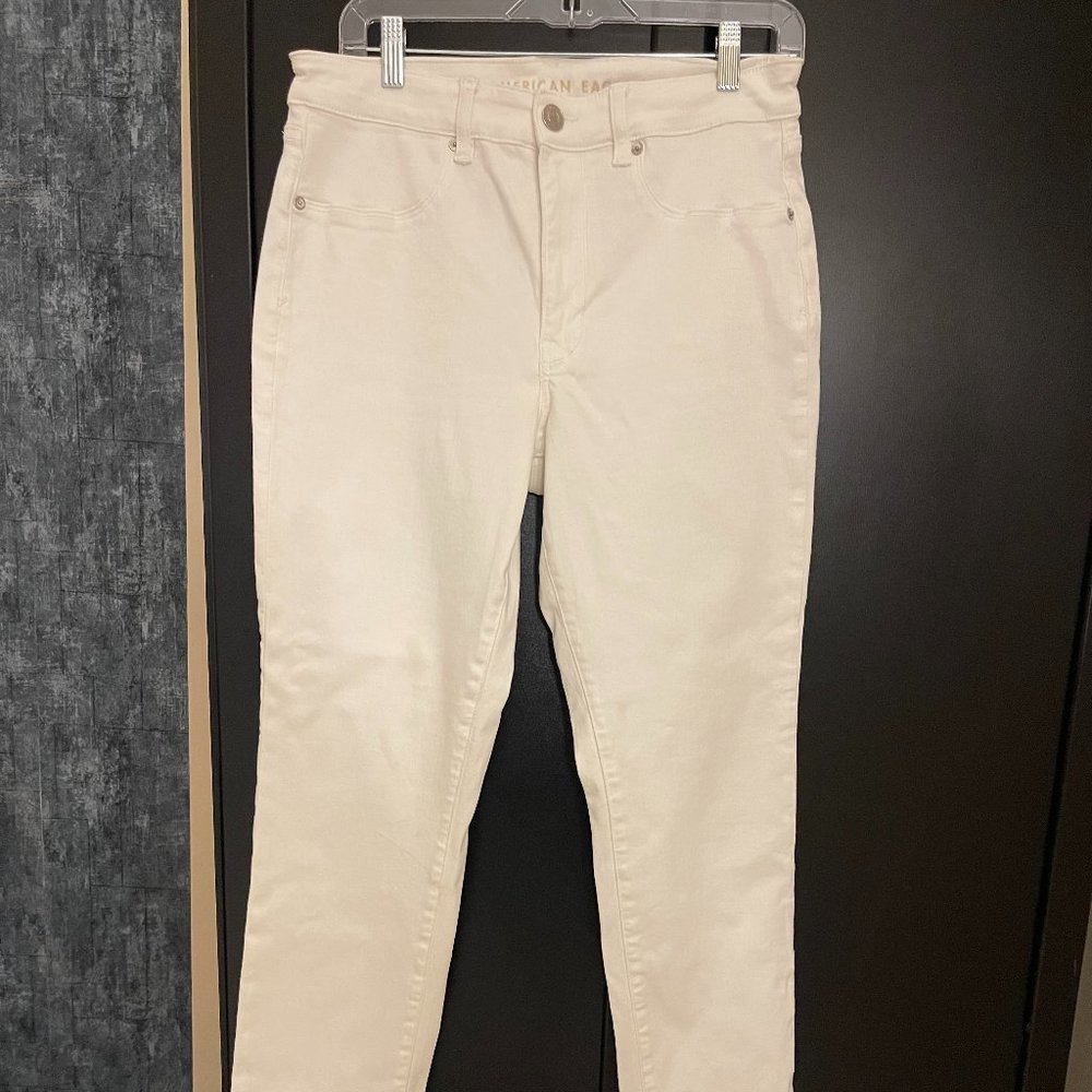 American Eagle Next Level White Skinny Jeans - Size 12 Regular